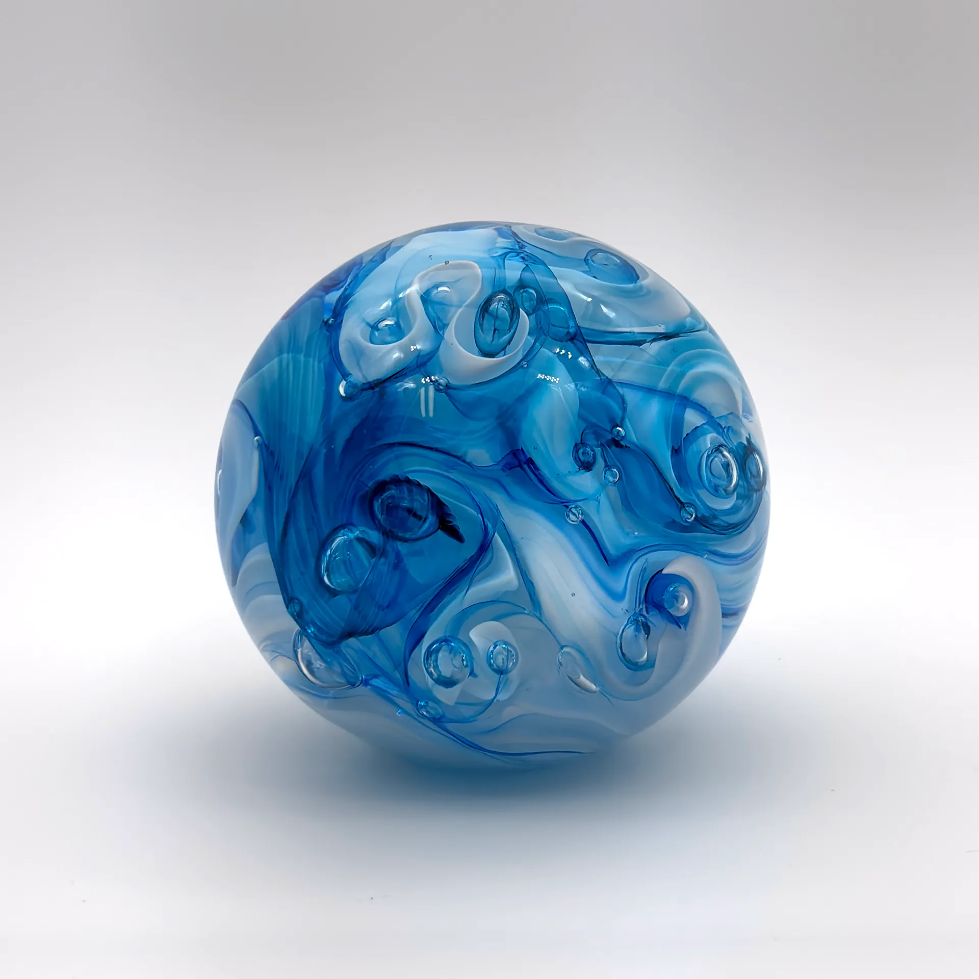 Swirl Orb Paperweight - Image 1